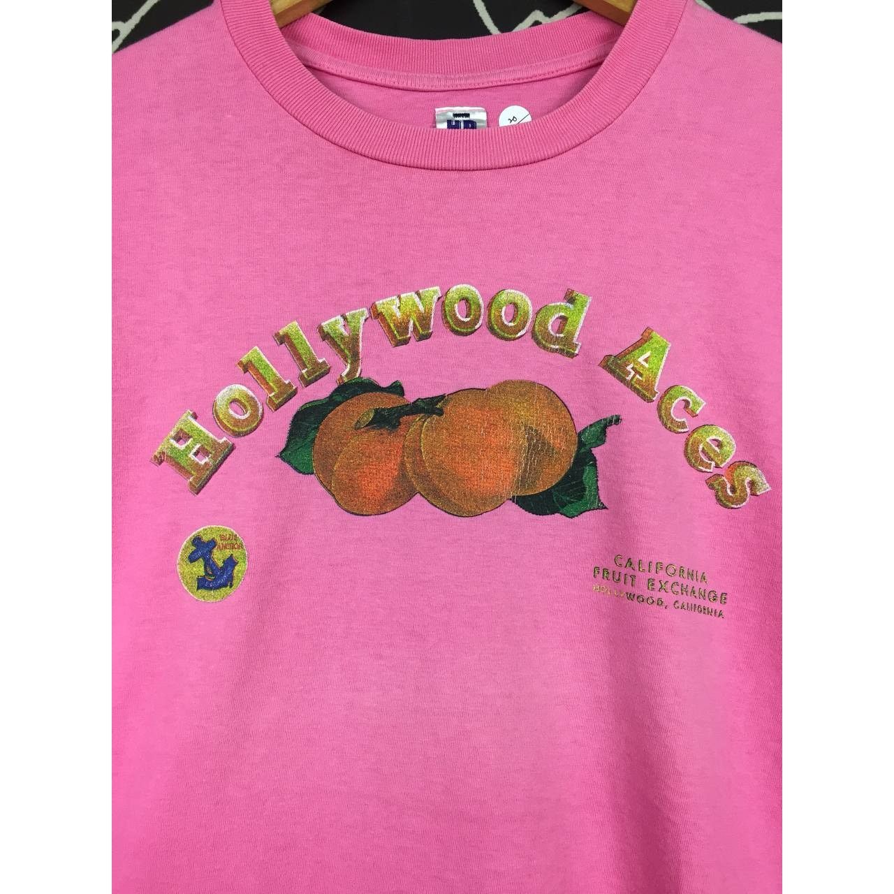HOLLYWOOD RANCH MARKET × Japanese Brand × Vintage Vtg Hollywood Ranch Market Hollywood Aces Graphic Tee Size US M / EU 48-50 / 2 - 4 Thumbnail