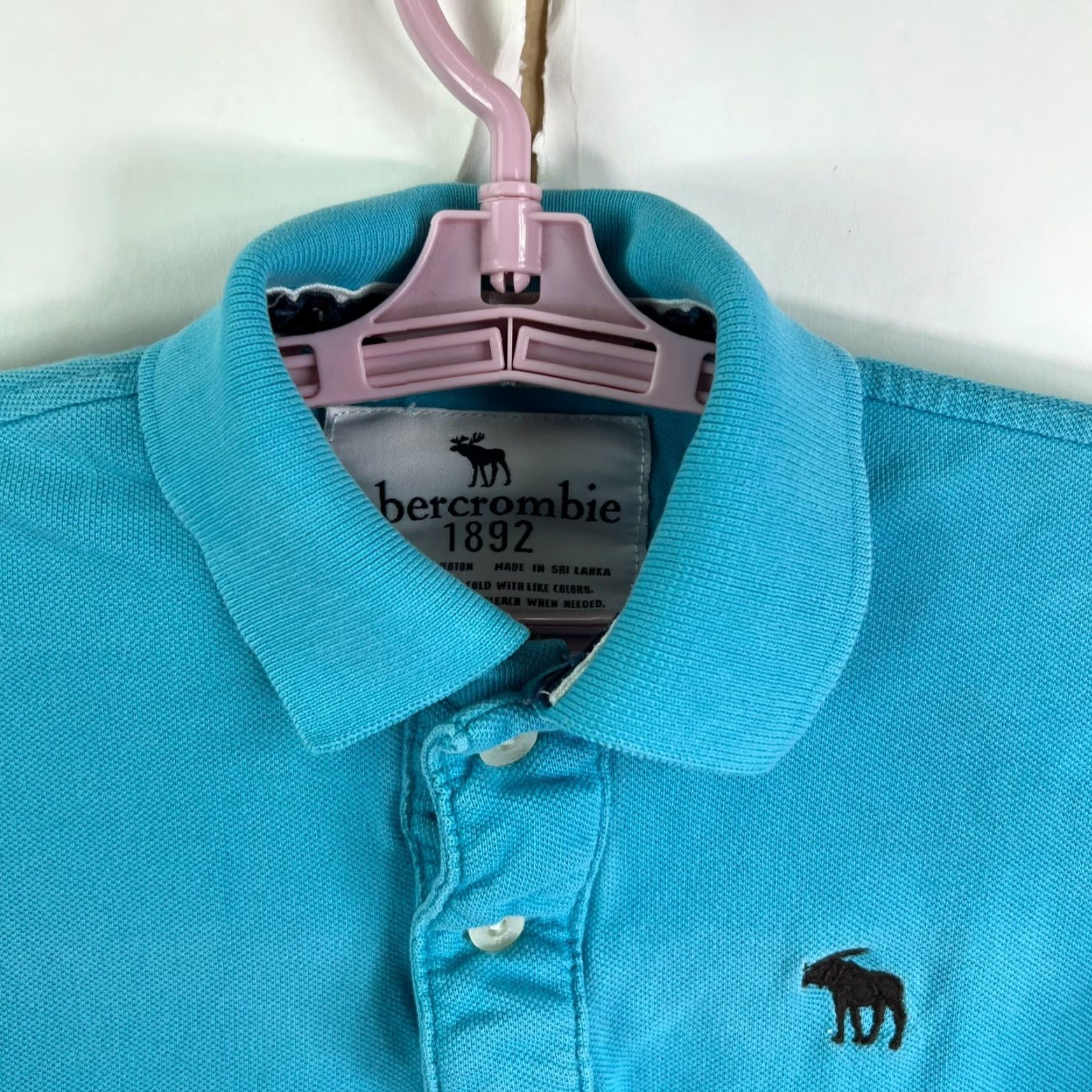 Abercrombie & Fitch Abercrombie & Fitch Polo Shirt Womens Size M Blue Short Sleeve Casual Preppy Size M / US 6-8 / IT 42-44 - 3 Thumbnail