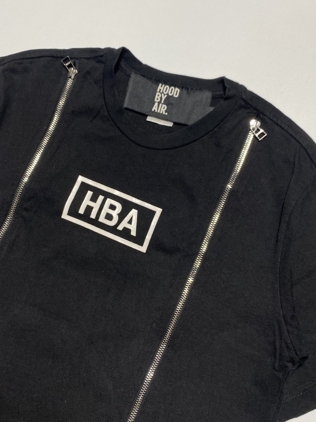 Hood By Air Hood By Air Double Zip Logo T-Shirt Size US S / EU 44-46 / 1 - 3 Thumbnail