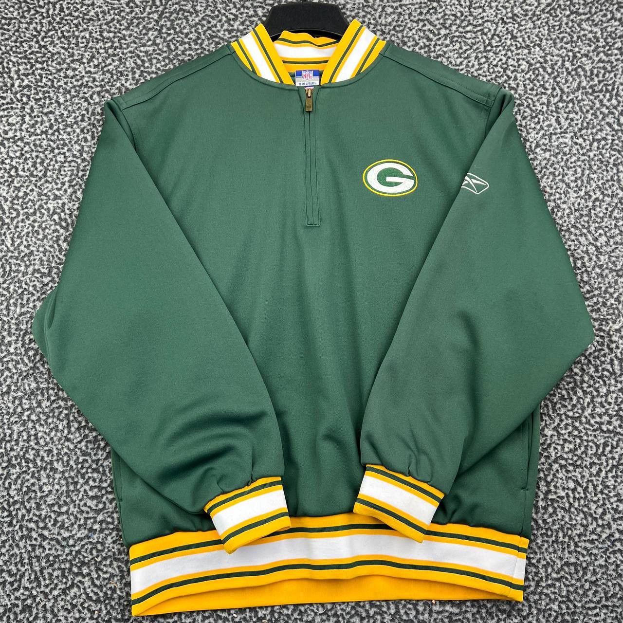 Reebok Green Bay Packers Men Reebok Quarter Zip Pullover NFL M Y2k Size US M / EU 48-50 / 2 - 2 Thumbnail