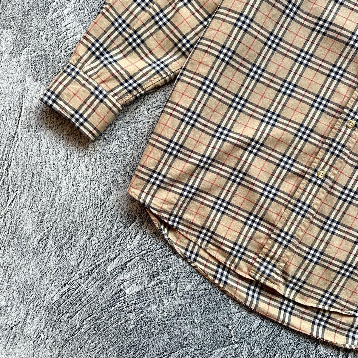 Burberry Classic Nova Check Button Up Shirt Made in USA