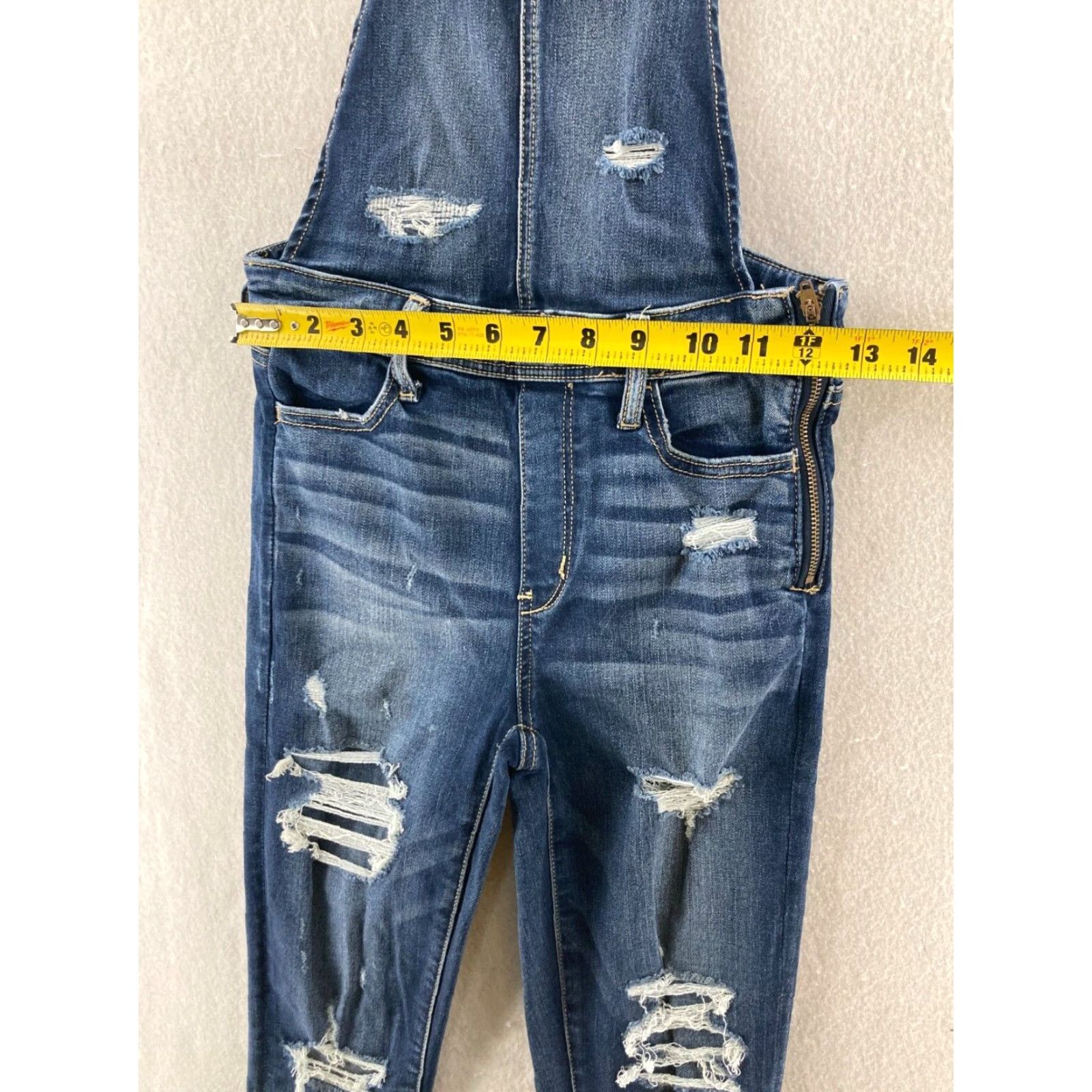 Vintage VINTAGE Distressed overalls womens 26x28 Distressed Size 26" / US 2 / IT 38 - 2 Thumbnail