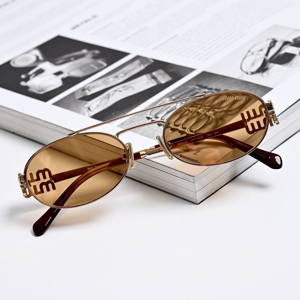 Miu Miu MIU MIU 0MU 54ZS SUNGLASSES Size ONE SIZE - 8 Thumbnail