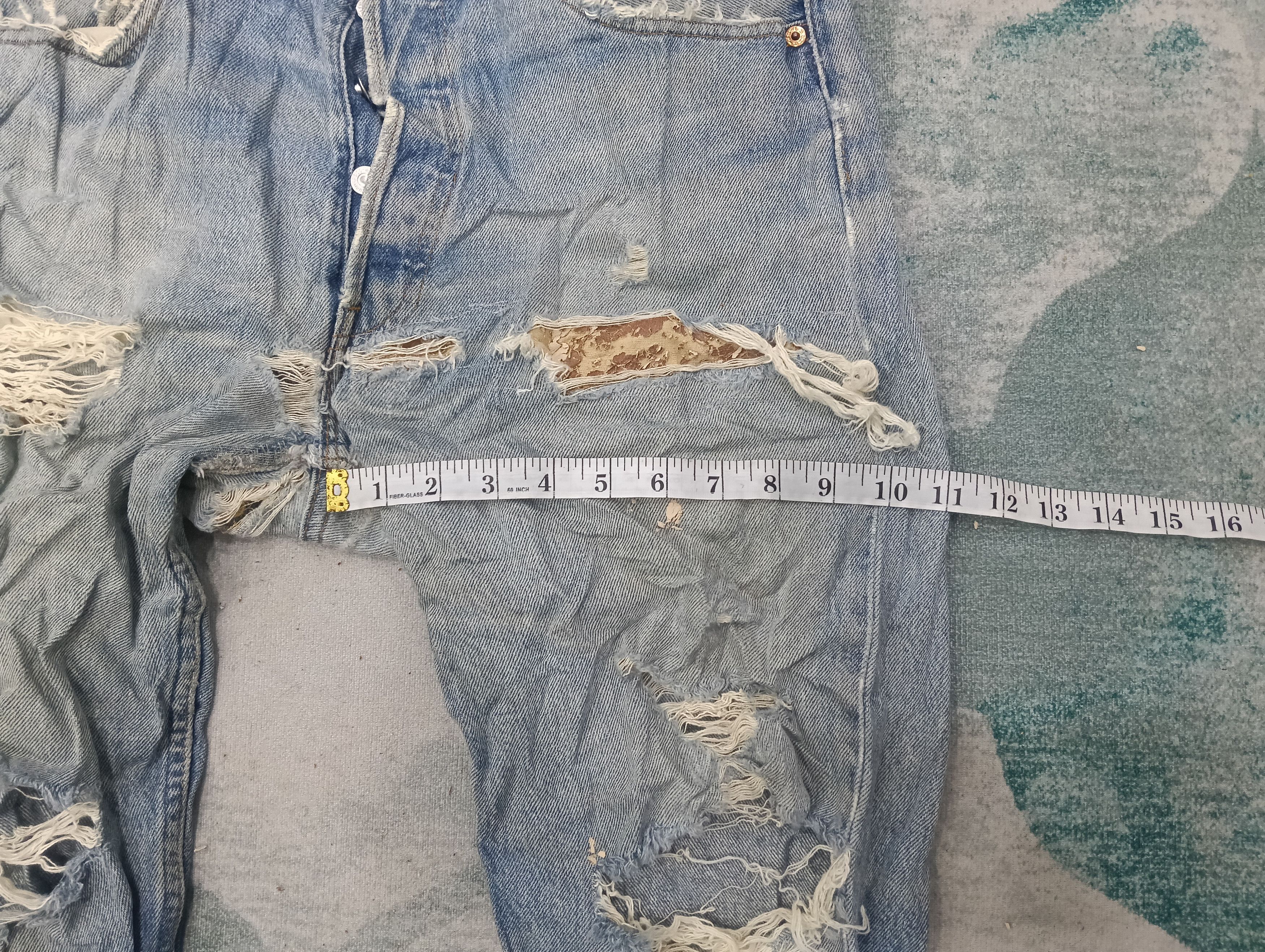 Levi's Vintage Clothing Vintage 501 Distressed Size US 34 / EU 50 - 11 Thumbnail