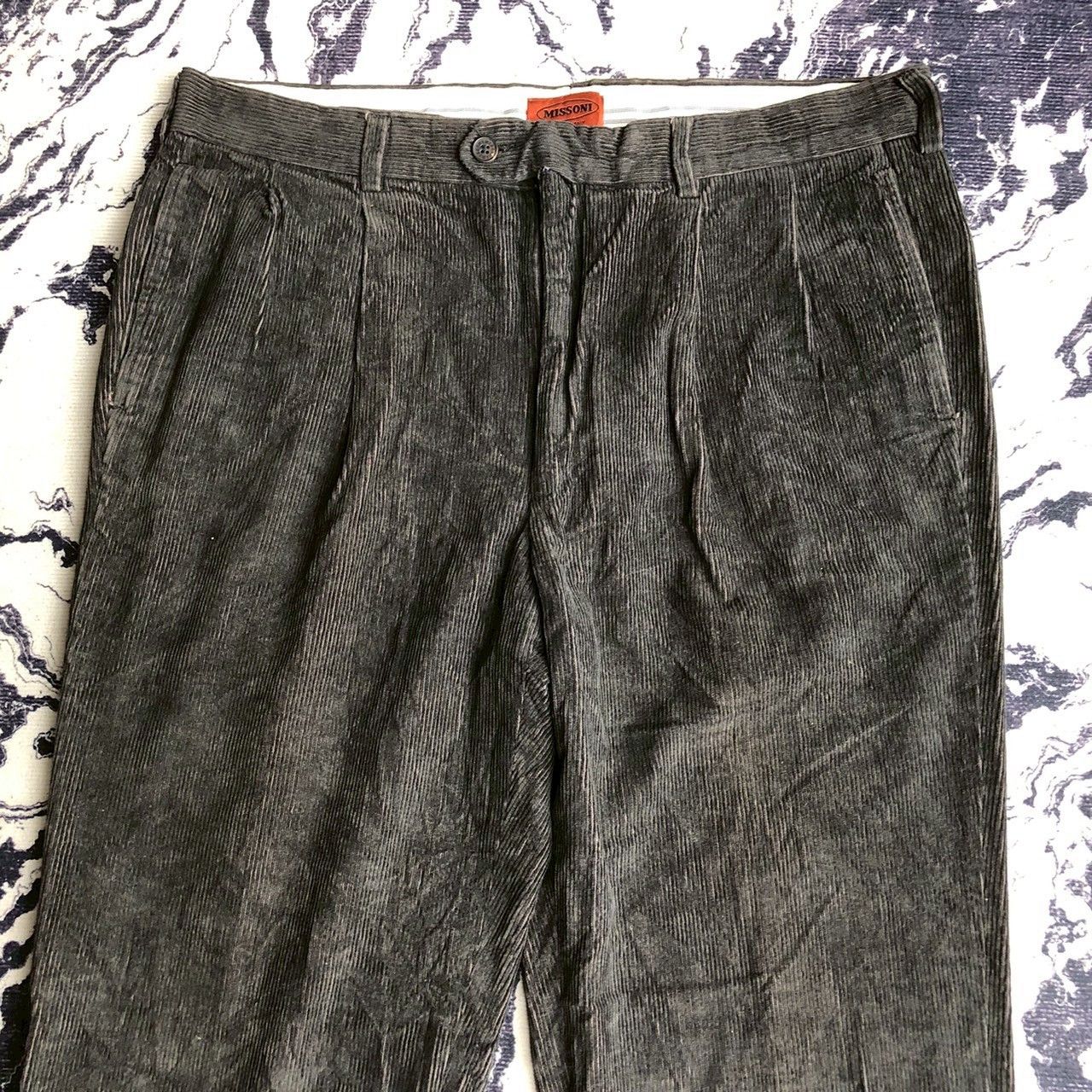 Missoni Vintage 90s Missoni Corduroy Trousers Made in Italy Size US 36 / EU 52 - 3 Thumbnail