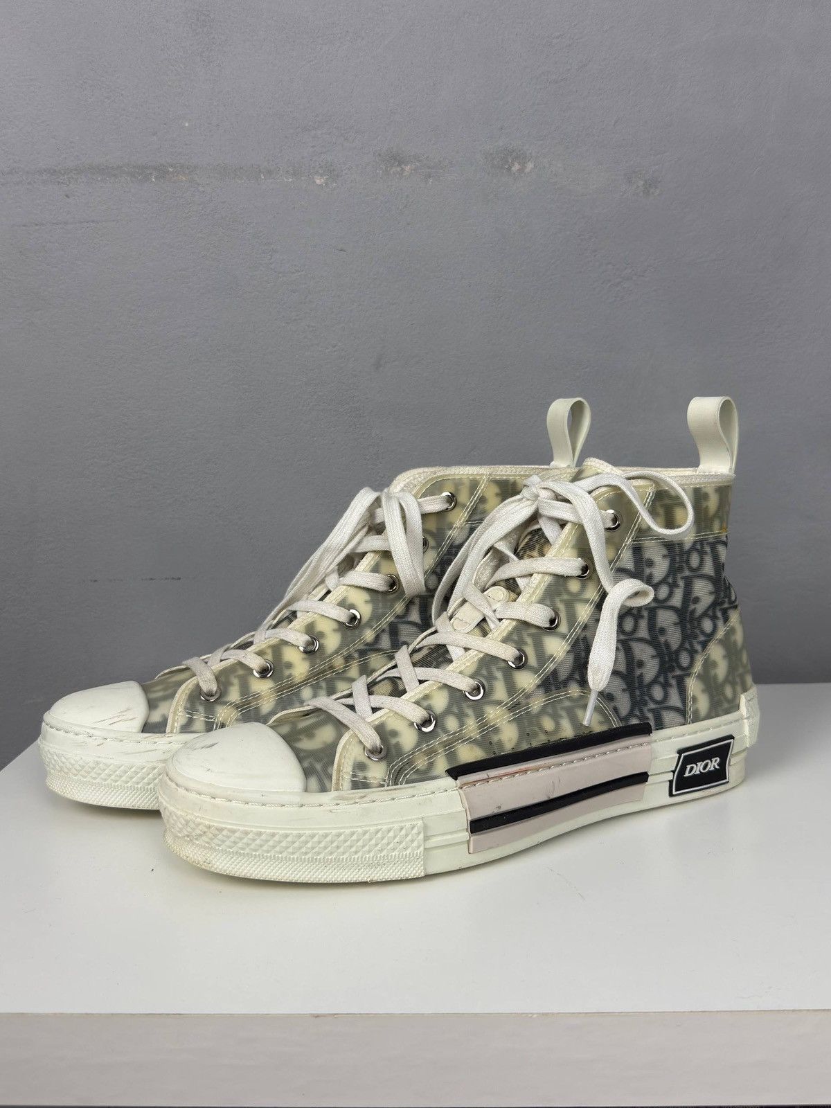 Dior Dior B23 High Top Sneakers Oblique Logo Size US 9 / EU 42 - 3 Thumbnail