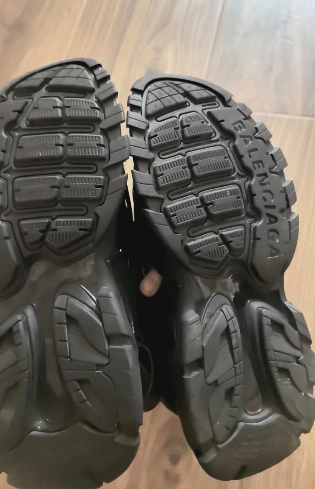 Balenciaga BALENCIAGA TRACK All-Black Sandals Size US 7 / IT 37 - 2 Thumbnail
