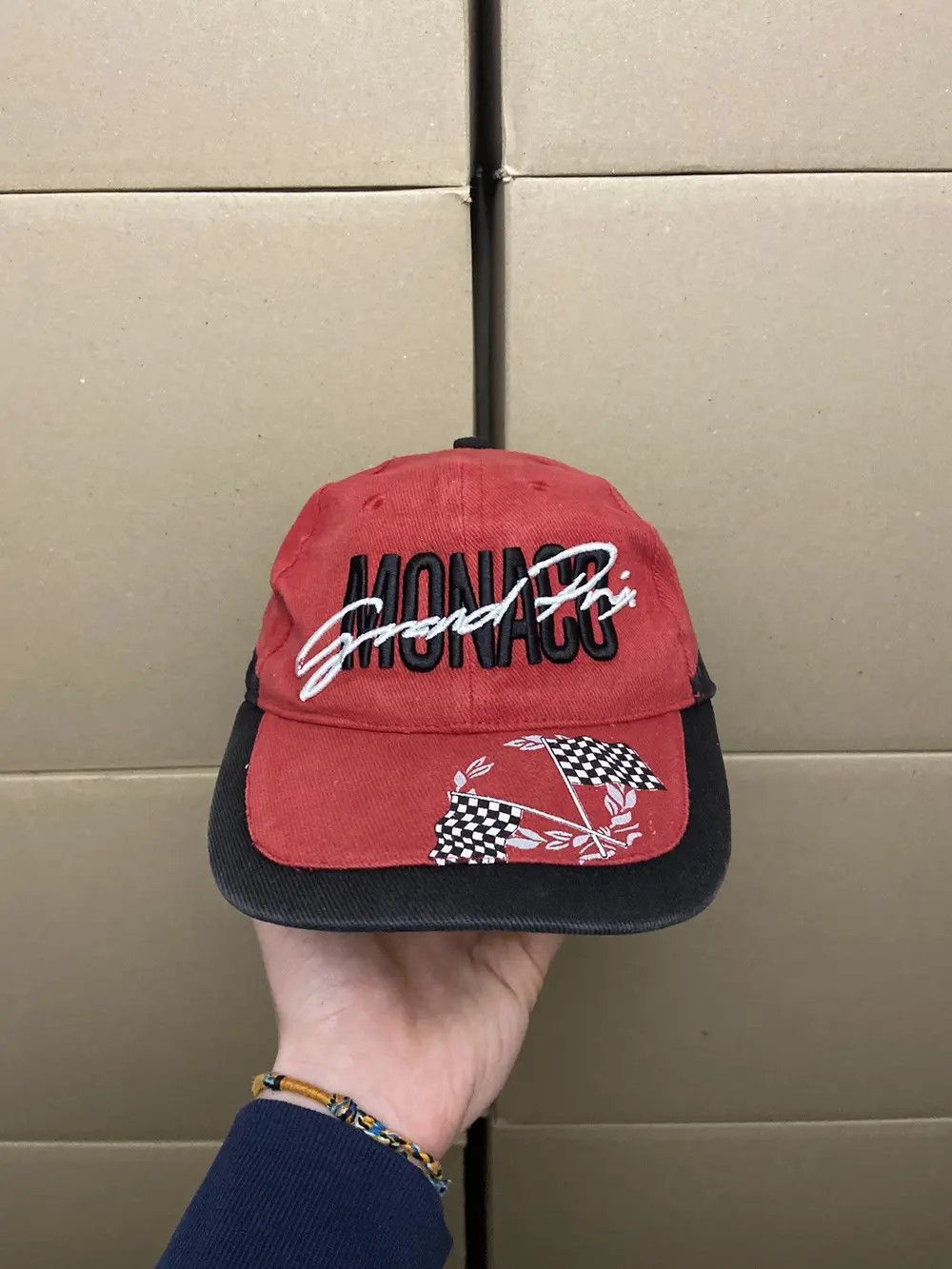 Vintage VINTAGE GRAND PRIX 1 MONACO MONTE CARLO RACING CAP HAT Y2K Size ONE SIZE - 6 Thumbnail