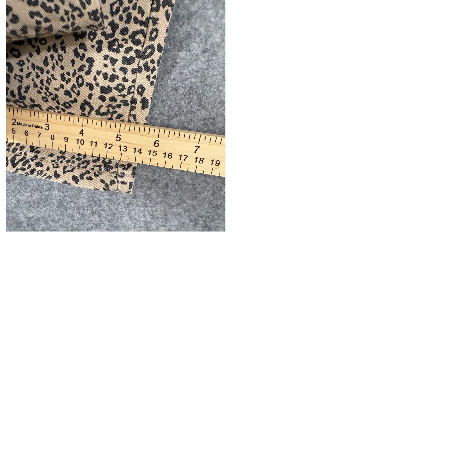 Vintage VINTAGE Seven7 Tummyless Skinny Jeans Womens 12 Beige Leopard Print High Rise Denim NWT Size 34" / US 12 / IT 48 - 10 Thumbnail