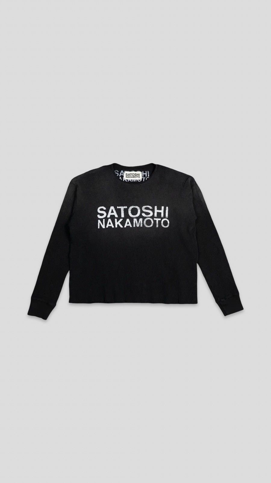 Satoshi nakamoto thermal logo shirt
