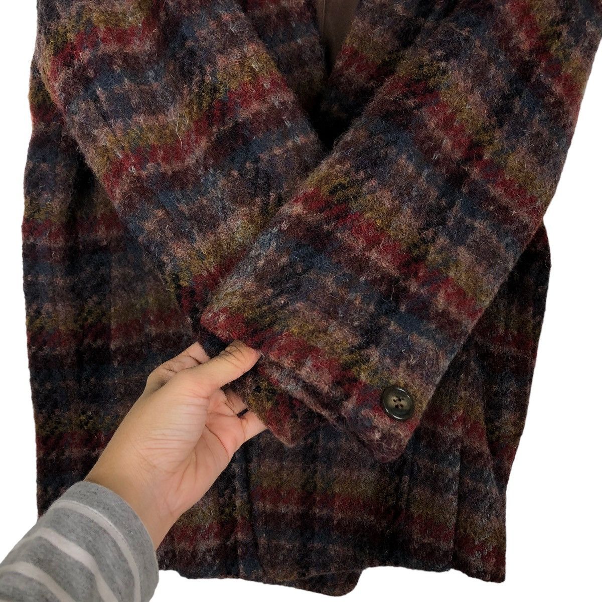 Japanese Brand Vintage Wool Jacket Double Breast Margit Brandt IsseyMiyake Size US M / EU 48-50 / 2 - 15 Thumbnail
