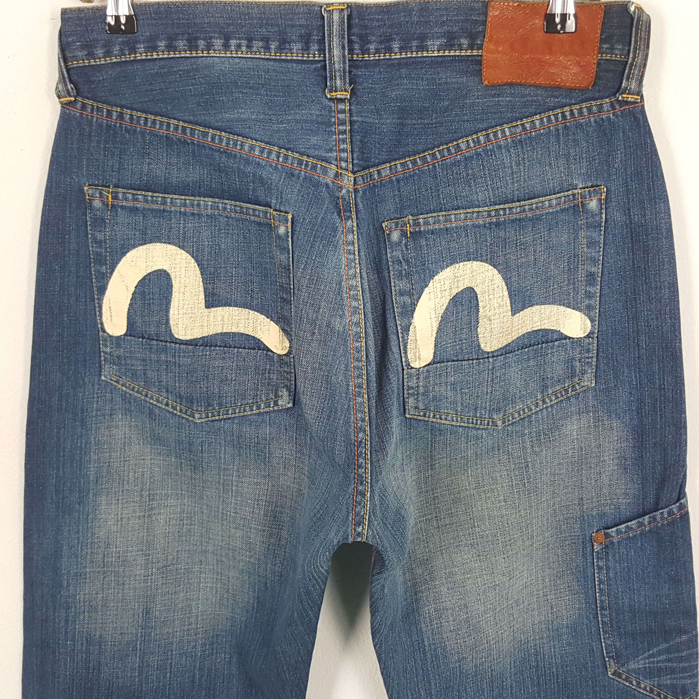 Evisu × Vintage Vintage Evisu Japan Custom Art Daicock Denim Jeans Size US 31 - 5 Thumbnail
