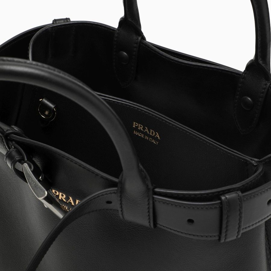 Prada o1d2blof0924 Size : OS / Leather Buckle Bag In Black Size ONE SIZE - 4 Thumbnail