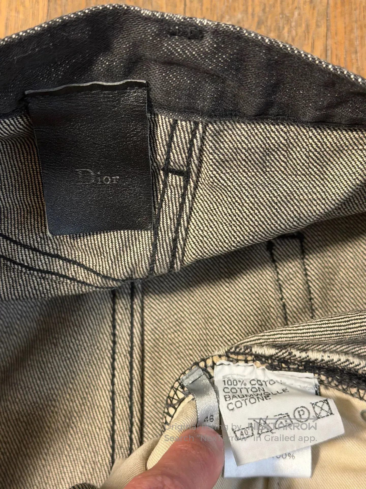 Dior dior homme black cotton denim pants. Size US 29 - 4 Thumbnail