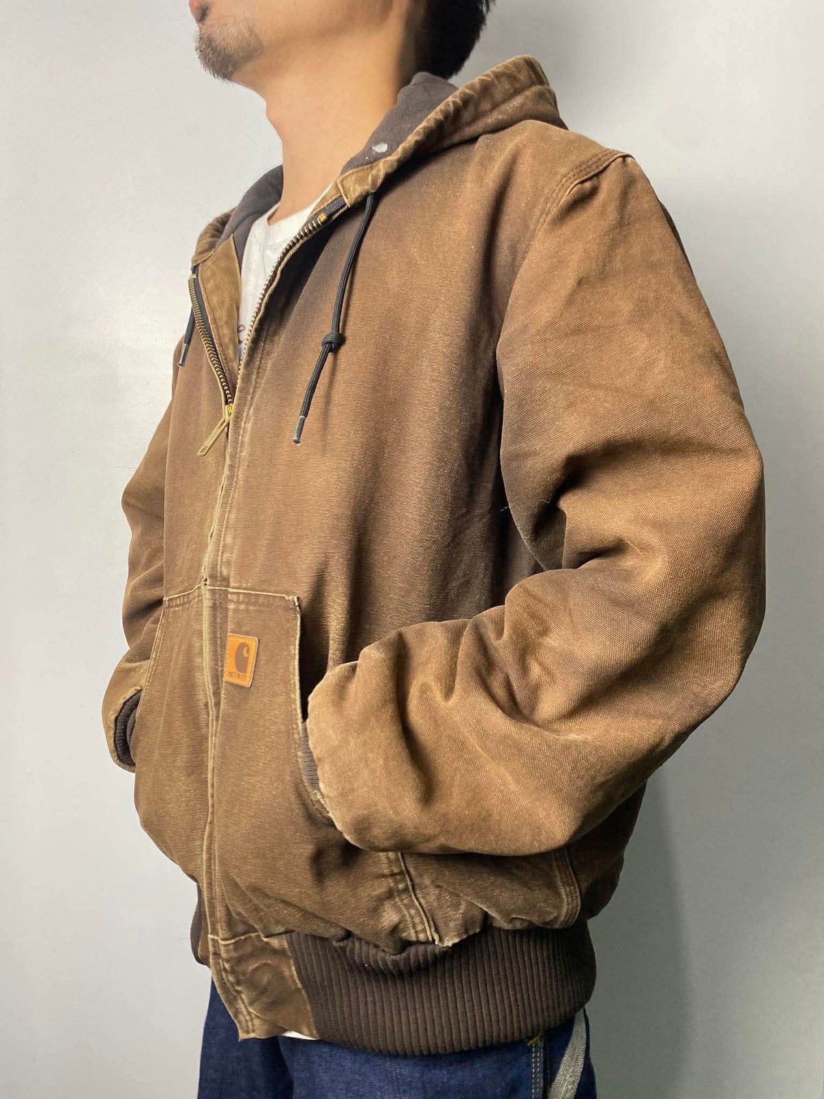 Carhartt Vintage Choco Brown Carhartt Canvas Duck Active Jacket Size US M / EU 48-50 / 2 - 1 Thumbnail