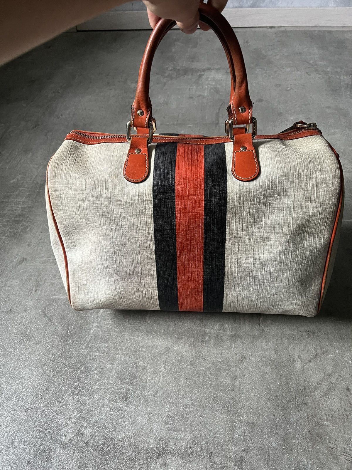 Gucci Gucci Boston canvas white bowling bag limited edition Size ONE SIZE - 2 Thumbnail