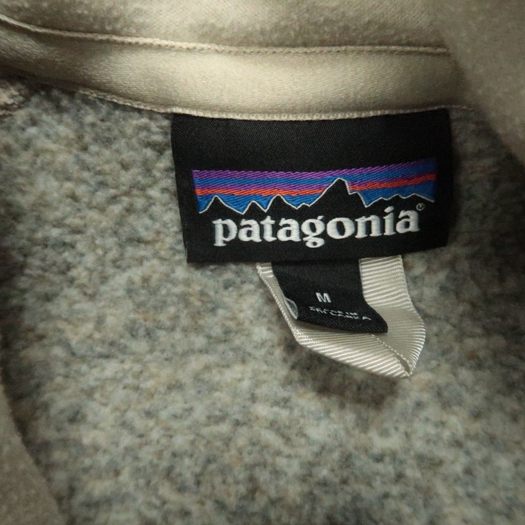 Patagonia Patagonia Sweater Womens Medium Pelican Tan Quarter Zip Fleece Jumper Size M / US 6-8 / IT 42-44 - 3 Thumbnail
