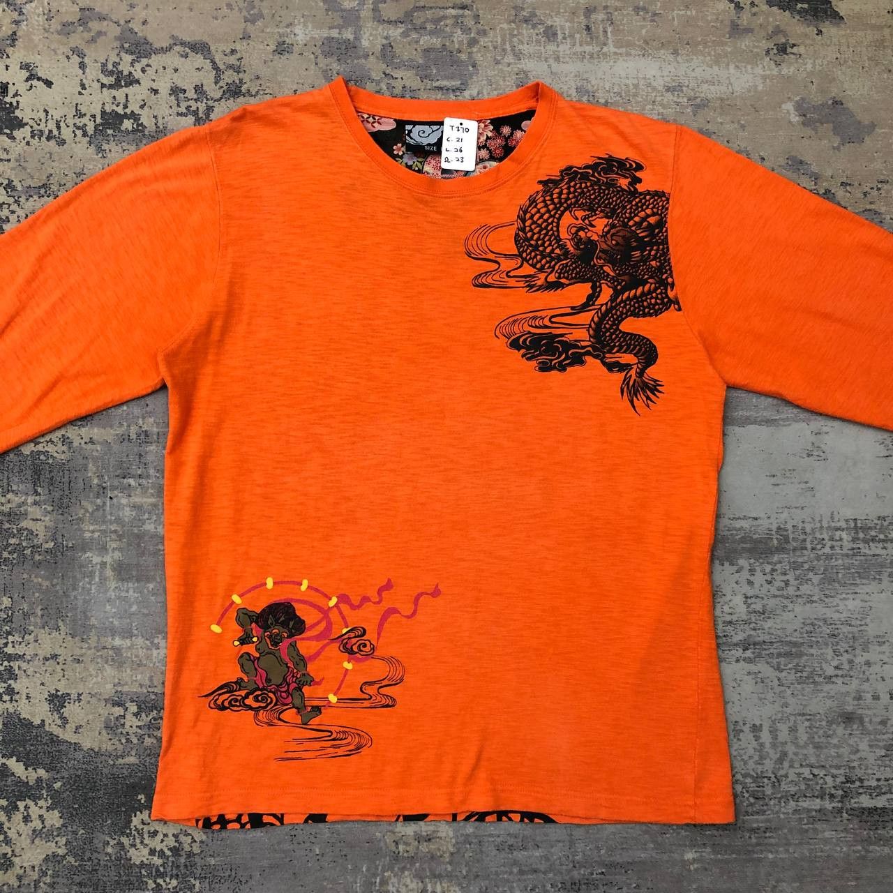 Japanese Brand T370 JAPAN SUKAJAN YAKUZA TATOO LONG SLEEVE TEE Size US L / EU 52-54 / 3 - 3 Thumbnail