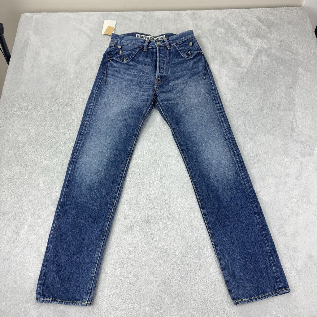 KATO Kato NWT Men's Size 27 W X 29 L Orange Selvedge Button Fly Size US 28 / EU 44 - 2 Thumbnail