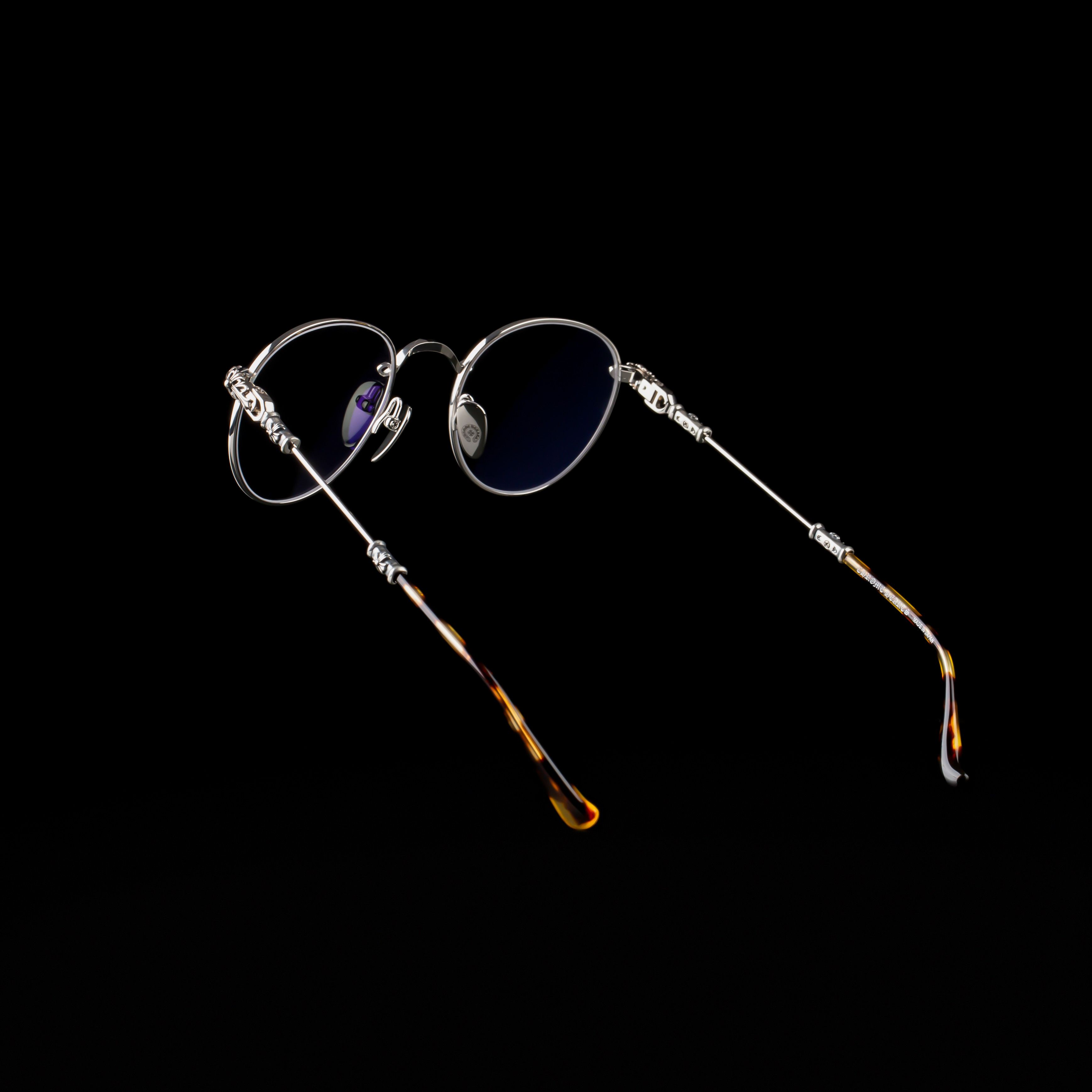 Chrome Hearts CHROME HEARTS BUBBA - A SHINY SILVER / PLASTIC GLASSES Size ONE SIZE - 5 Thumbnail