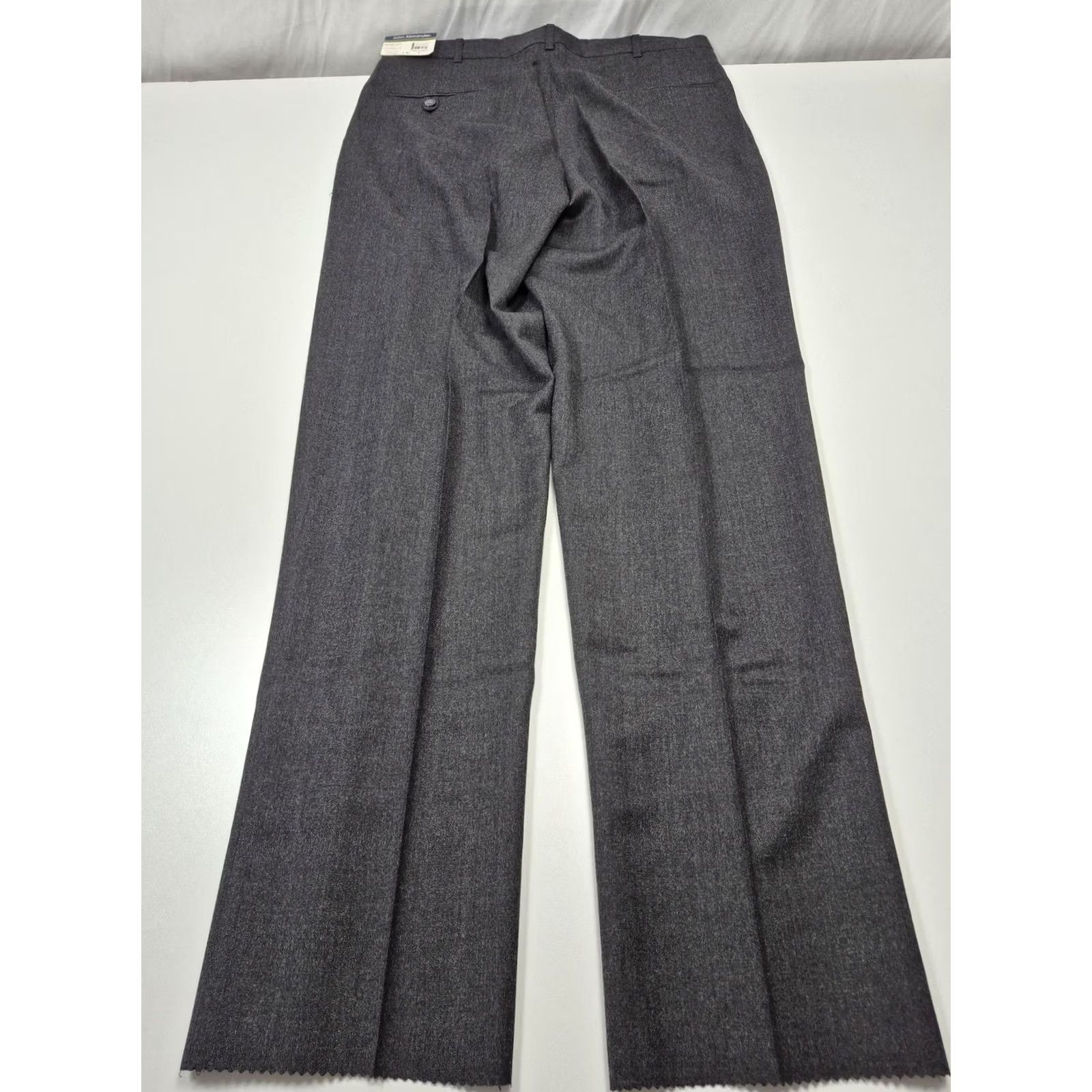 Vintage VINTAGE John Alexander Dress Pants Mens 38x36 Gray Wool Pleated Unhemmed USA NWT Size US 38 / EU 54 - 6 Thumbnail