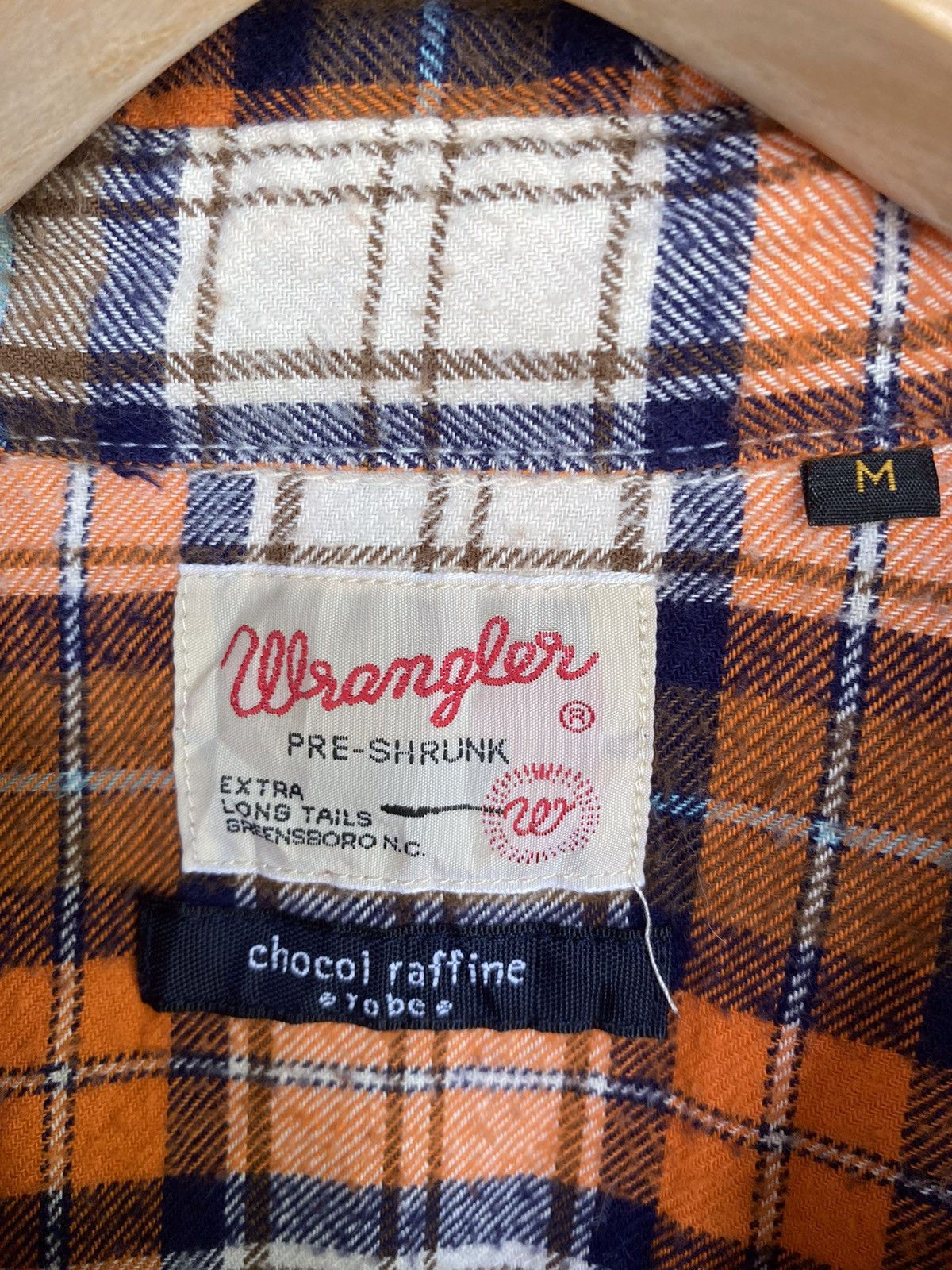 Flannel Vintage Wrangler Plaid Tartan Flannel Shirt Size US XS / EU 42 / 0 - 4 Thumbnail