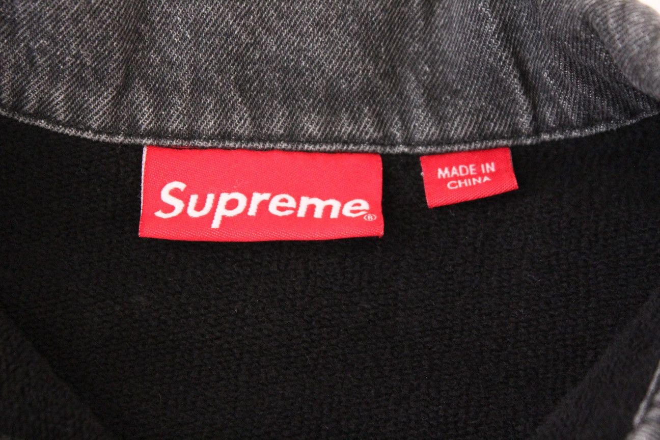 Supreme Supreme Denim Collar Half Zip Sweatshirt Size US S / EU 44-46 / 1 - 8 Thumbnail