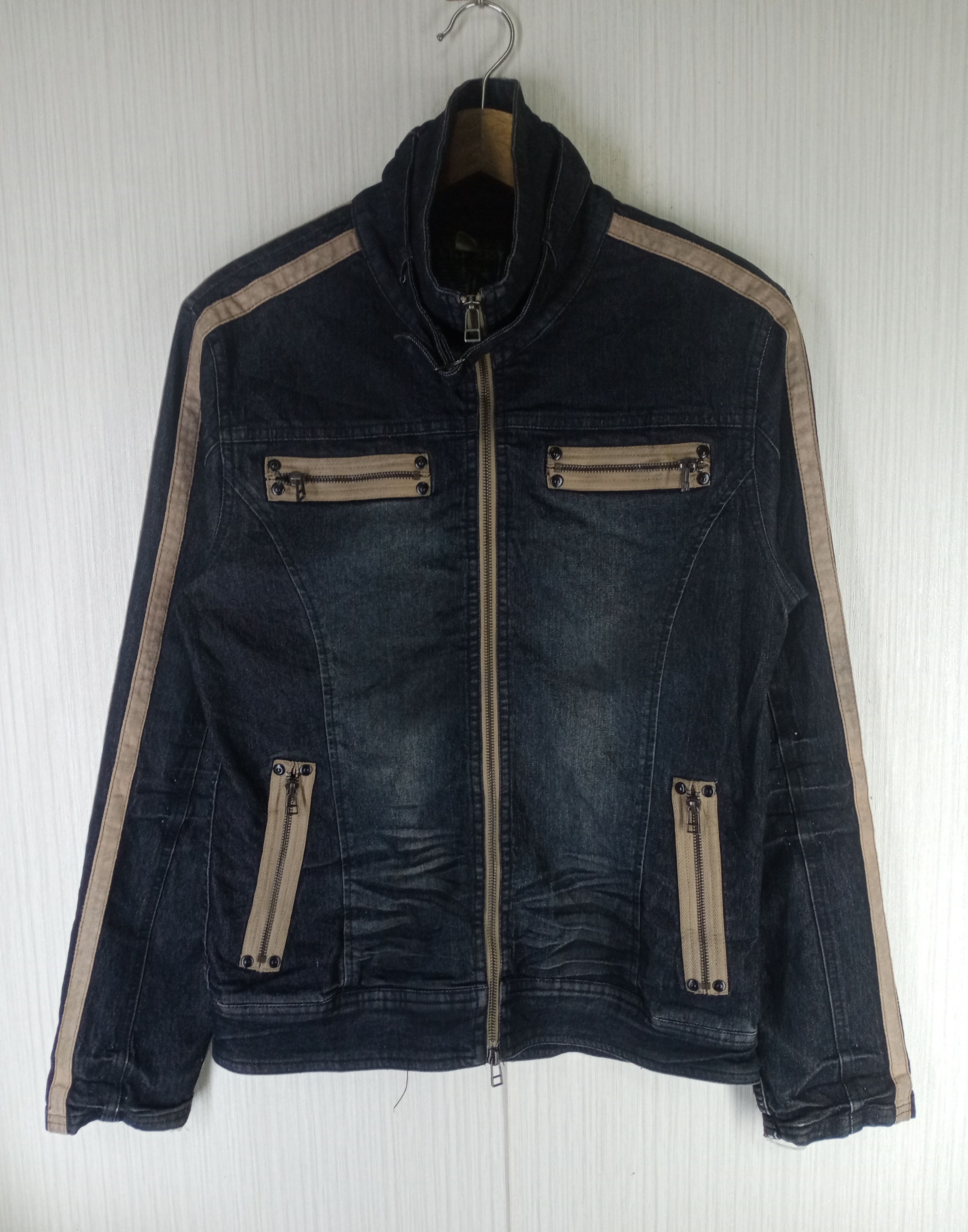If Six Was Nine Rare Vintage Daily News Mud Wash Denim Jacket Size US M / EU 48-50 / 2 - 2 Thumbnail