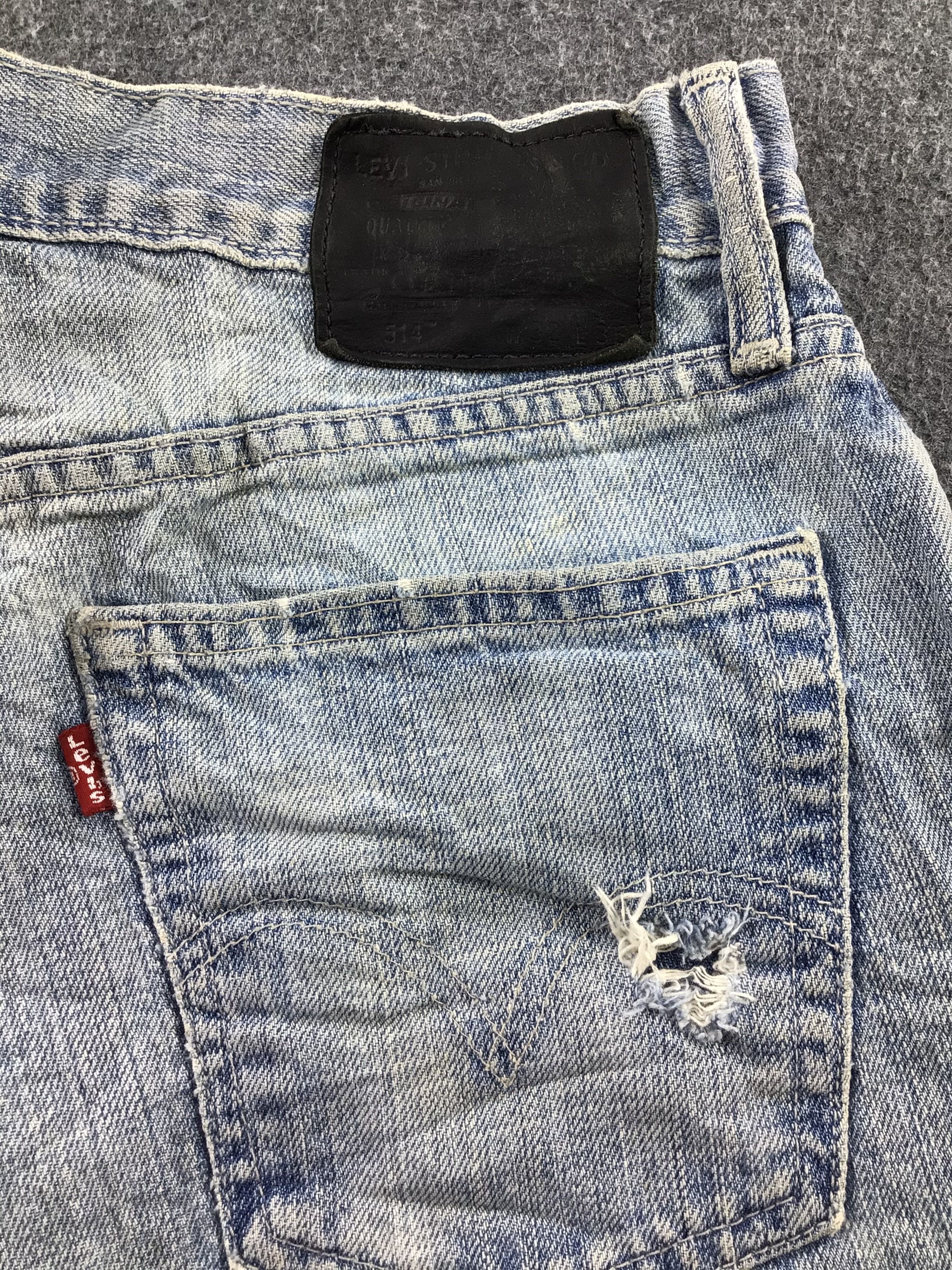 Levi's Vintage Levi's 514 Jeans Slim Straight Distress Denim KJ183 Size US 32 / EU 48 - 5 Thumbnail