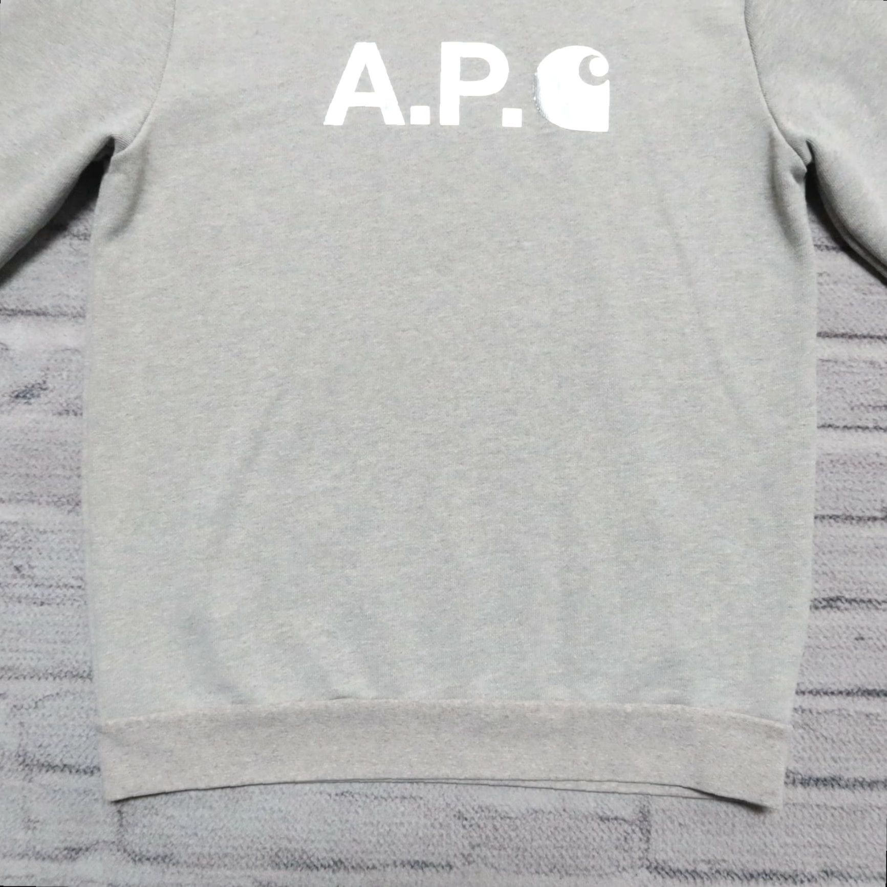 Carhartt Wip APC x Carhartt WIP Stash Hoody Sweatshirt Mens Size M Heather Grey Size US M / EU 48-50 / 2 - 5 Thumbnail