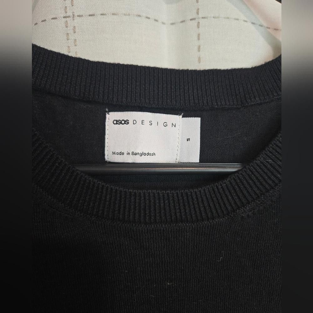 Asos ASOS Black Sleeveless Sweater Shell Size S / US 4 / IT 40 - 3 Thumbnail
