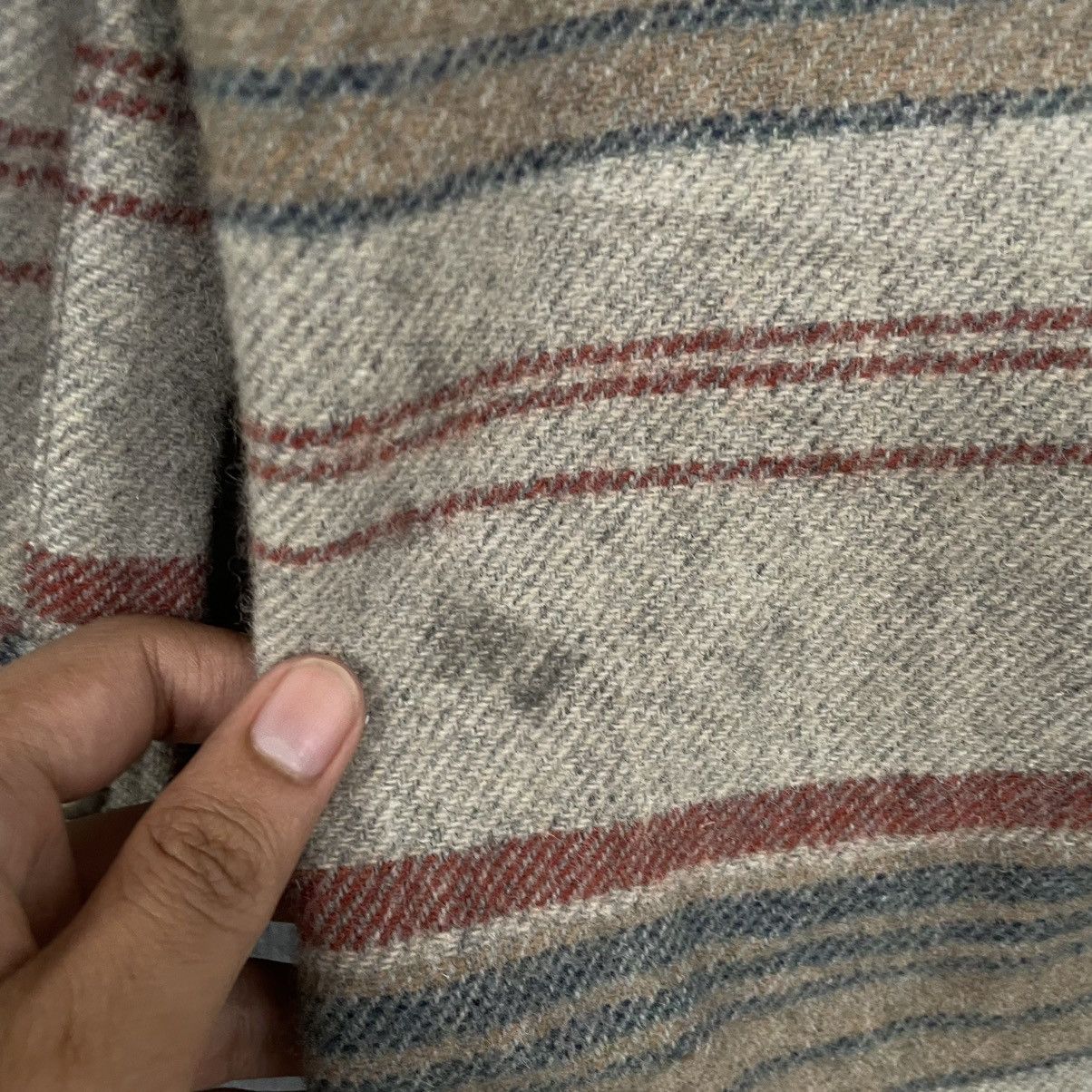 Nigel Cabourn × Vintage Vintage Nigel Cabourn Stripes Wool Jacket Size US L / EU 52-54 / 3 - 6 Thumbnail