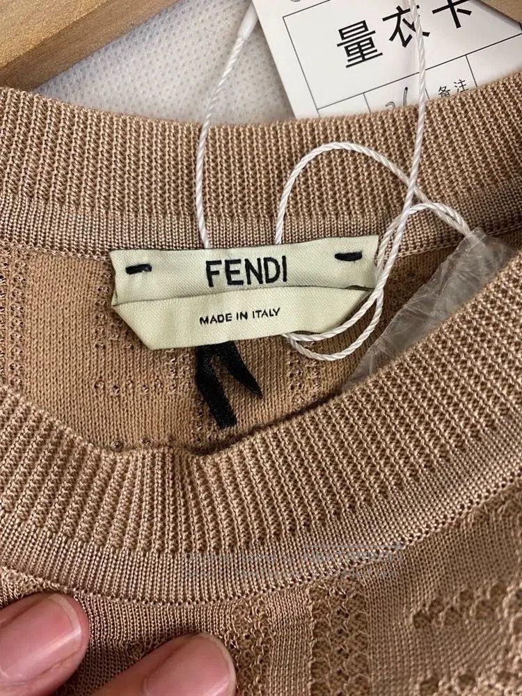 Fendi Fendi Double F floral knitted short sleeve Size 4XL / US 24-26 - 4 Thumbnail