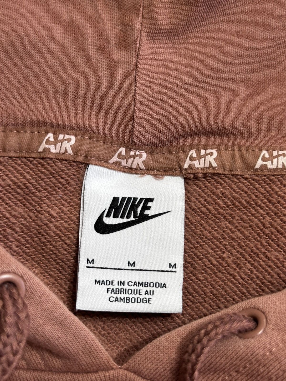 Nike Nike Air French Terry Mesh Panel Hoodie - Archaeo Brown Size US M / EU 48-50 / 2 - 4 Thumbnail