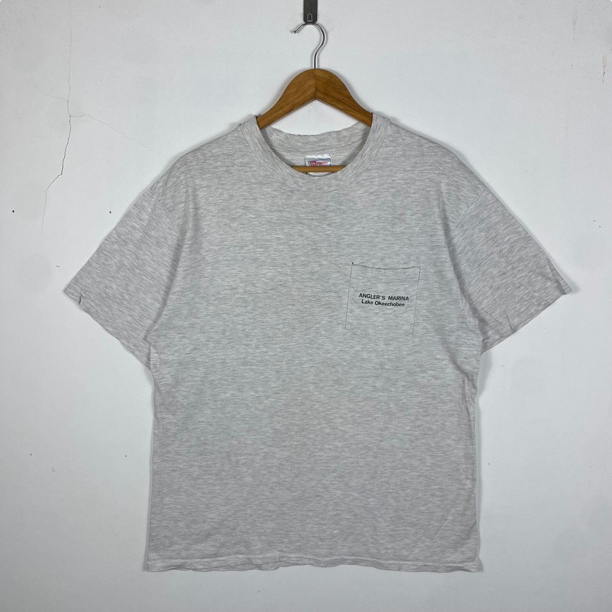 Distressed Vintage 90's Angler's Marina Fish Graphic Tee