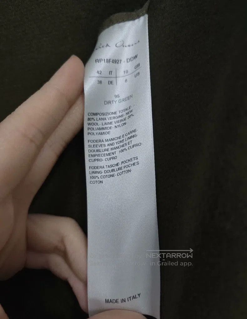 Rick Owens Rick Owens Wool coat Size S / US 4 / IT 40 - 6 Thumbnail