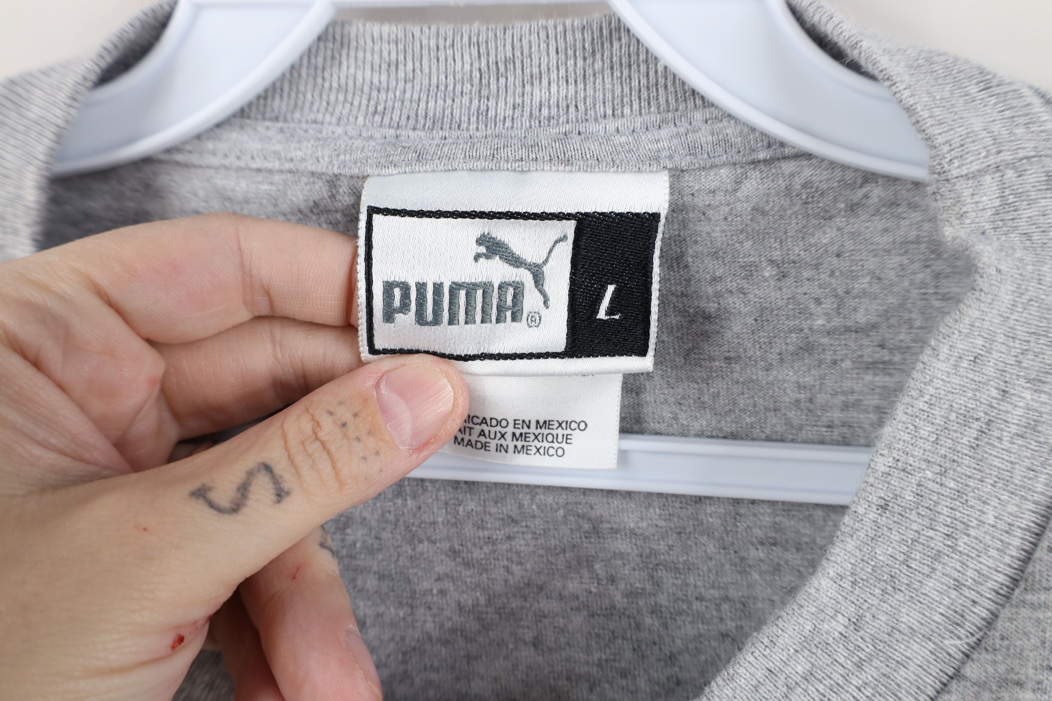 Puma × Vintage Vintage 90s Puma Browns Football Long Sleeve T-Shirt Gray Size US L / EU 52-54 / 3 - 9 Thumbnail