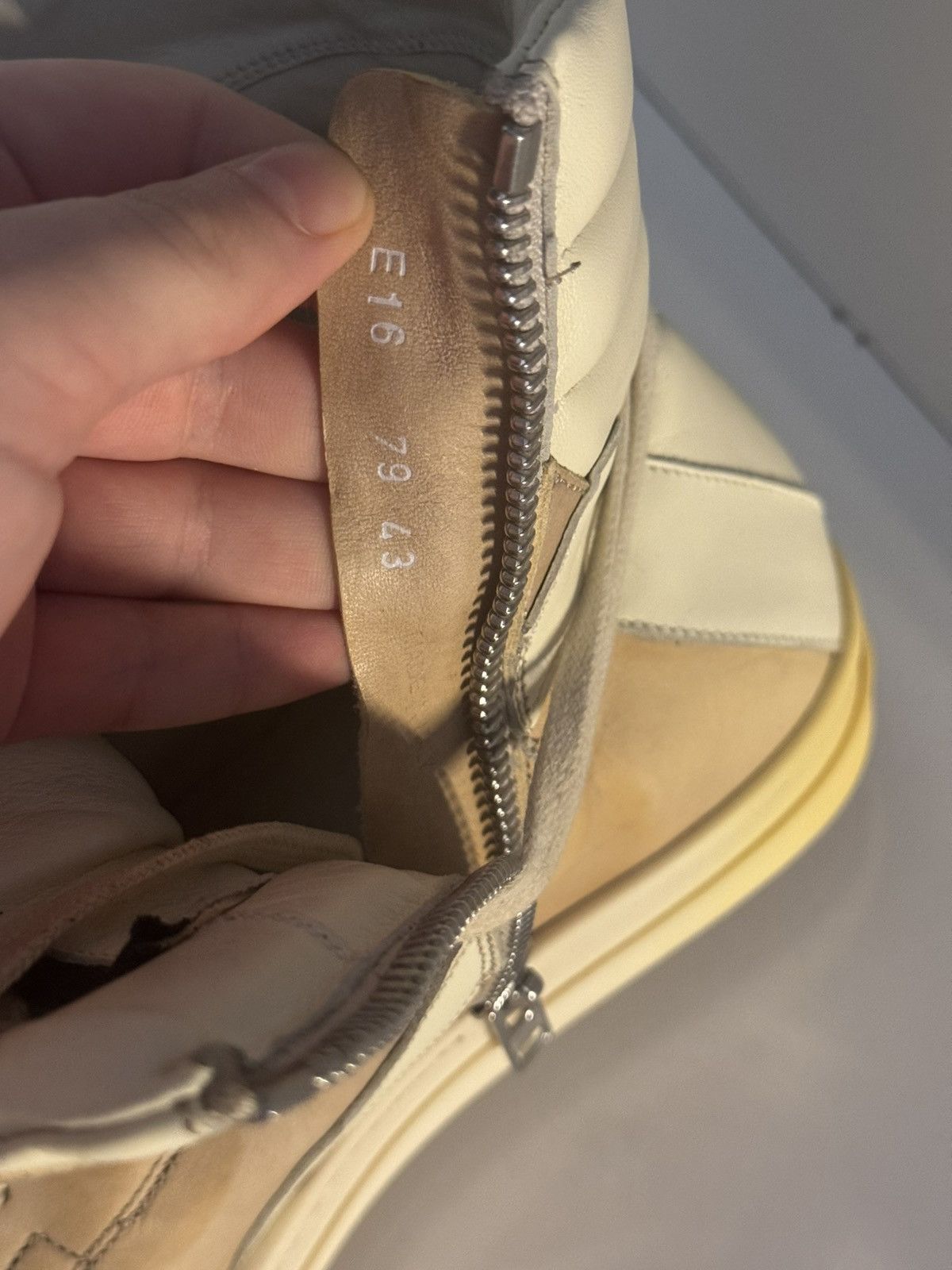 Rick Owens ✅Rick Owens Geobasket Gold 43 Size US 10 / EU 43 - 7 Thumbnail