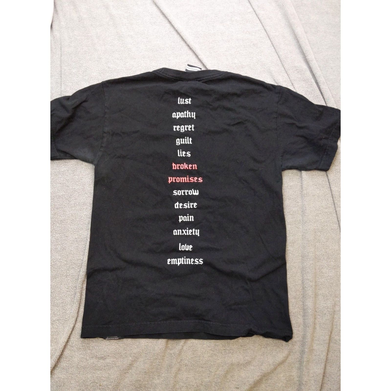 Broken Promises Co. Broken Promises Shirt Mens Small Black Anime Girl Graphic Tee Goth Emo Size US S / EU 44-46 / 1 - 6 Thumbnail