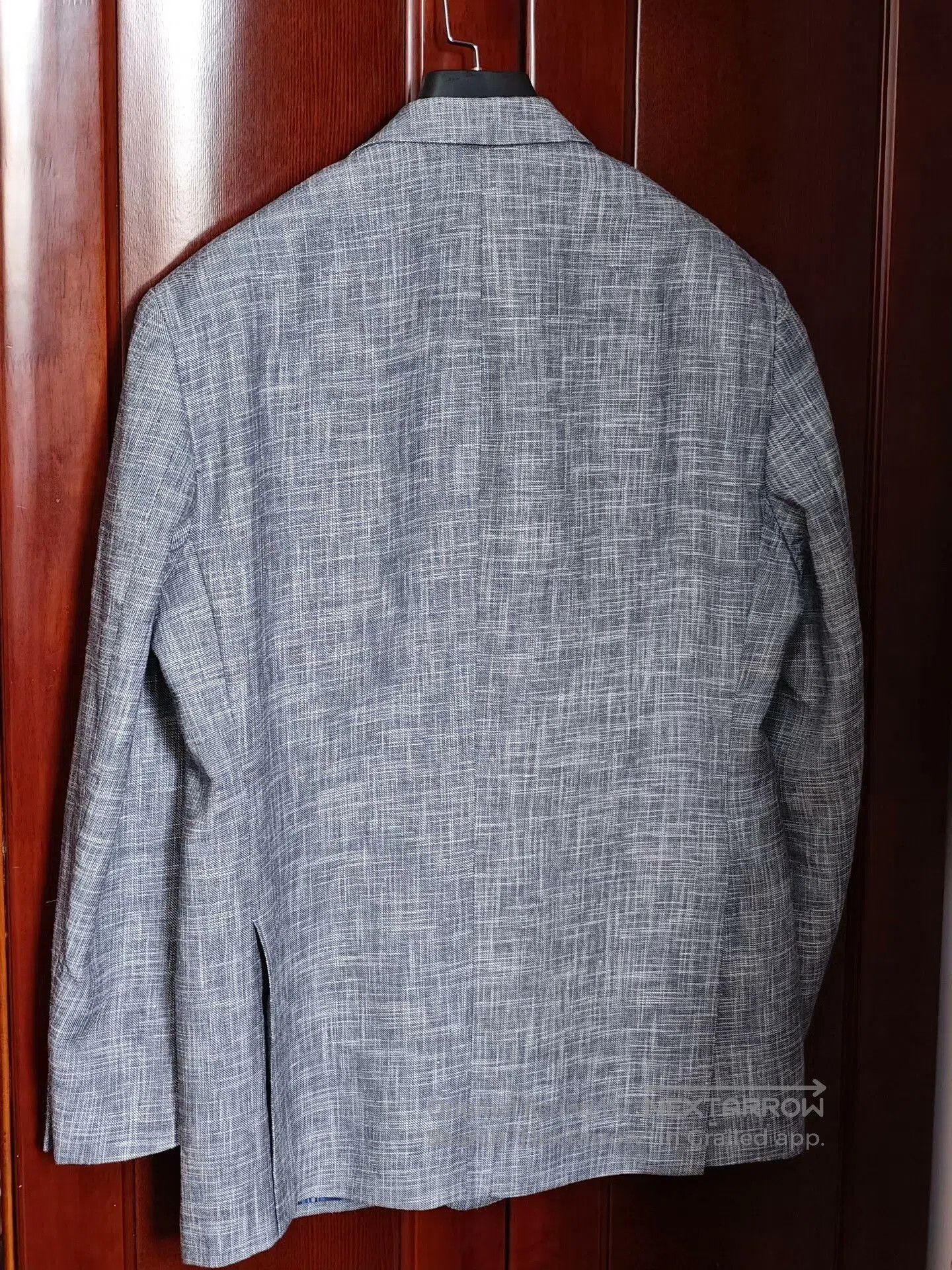 Japanese Brand Custom Gray-Blue Wool Linen Suit. Size US M / EU 48-50 / 2 - 8 Thumbnail