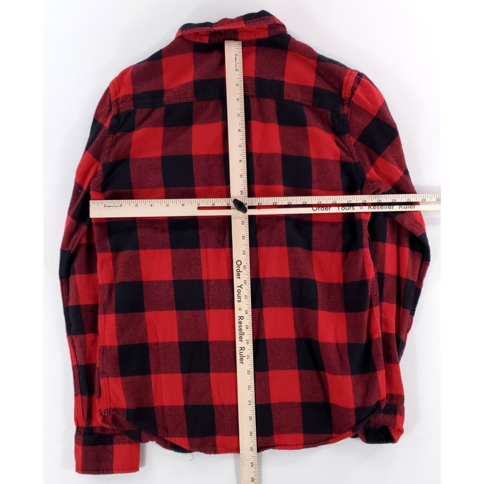 Vintage Salt Valley Buffalo Check Button Up Flannel Shirt Red Black Mens M Shirt Size US M / EU 48-50 / 2 - 5 Thumbnail