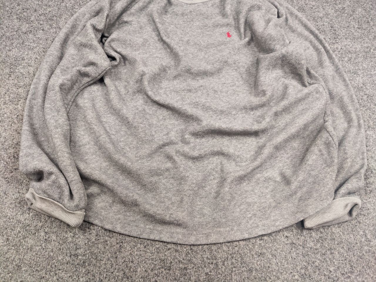 Polo Ralph Lauren Vintage 90's Polo Ralph Lauren Logo Fleece Gray Sweatshirt Size US L / EU 52-54 / 3 - 4 Thumbnail
