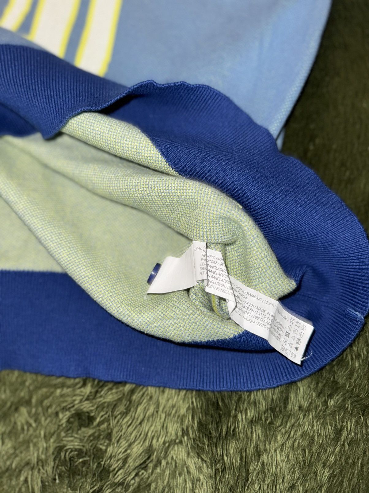 Rhude × Zara [M] RHUDE Rhuigi x ZARA Jacquard Knit T-Shirt Blue Size US M / EU 48-50 / 2 - 7 Thumbnail