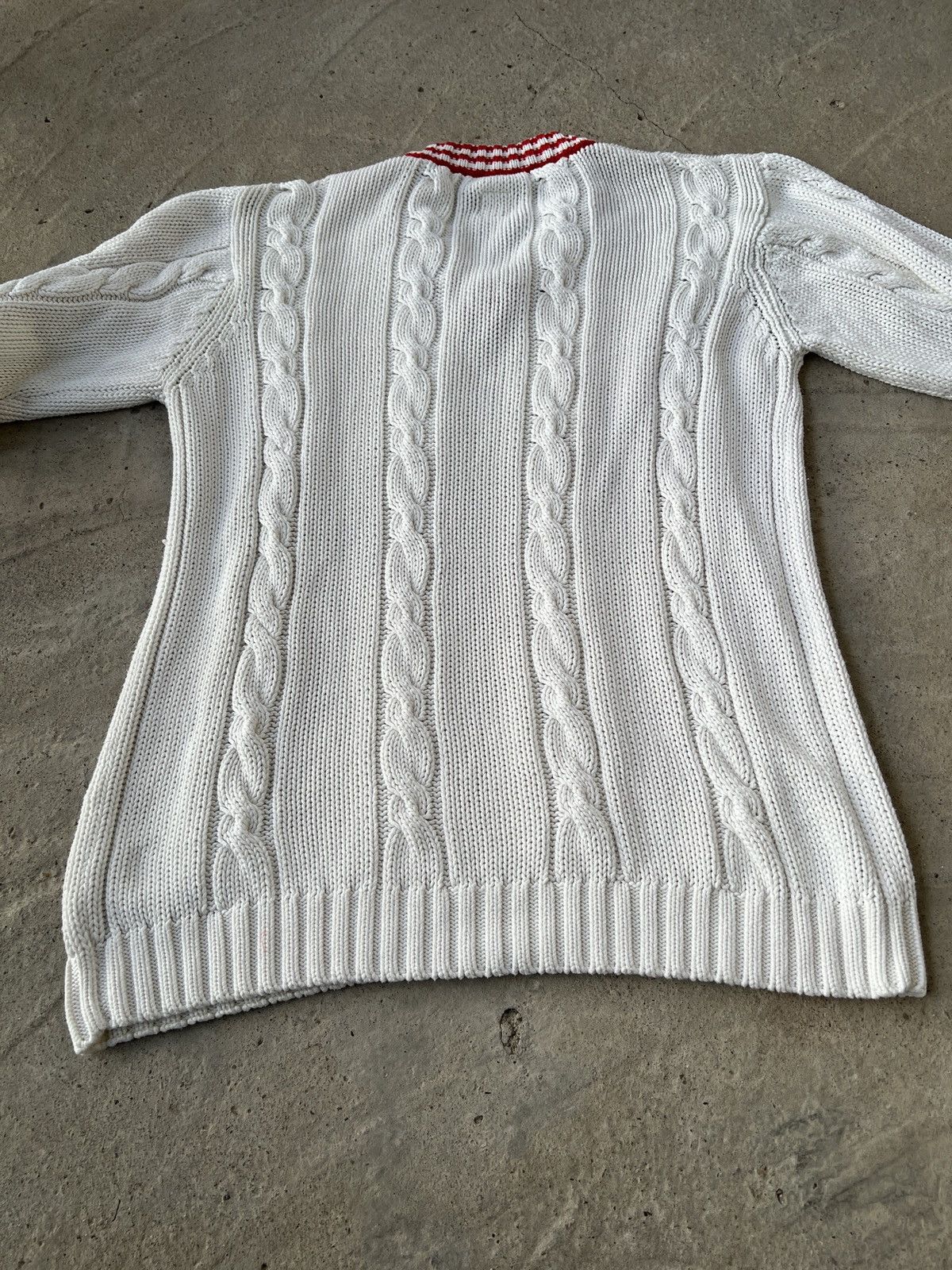 Adidas Vip Adidas Vintage Cable Knit Sweater Size US M / EU 48-50 / 2 - 6 Thumbnail