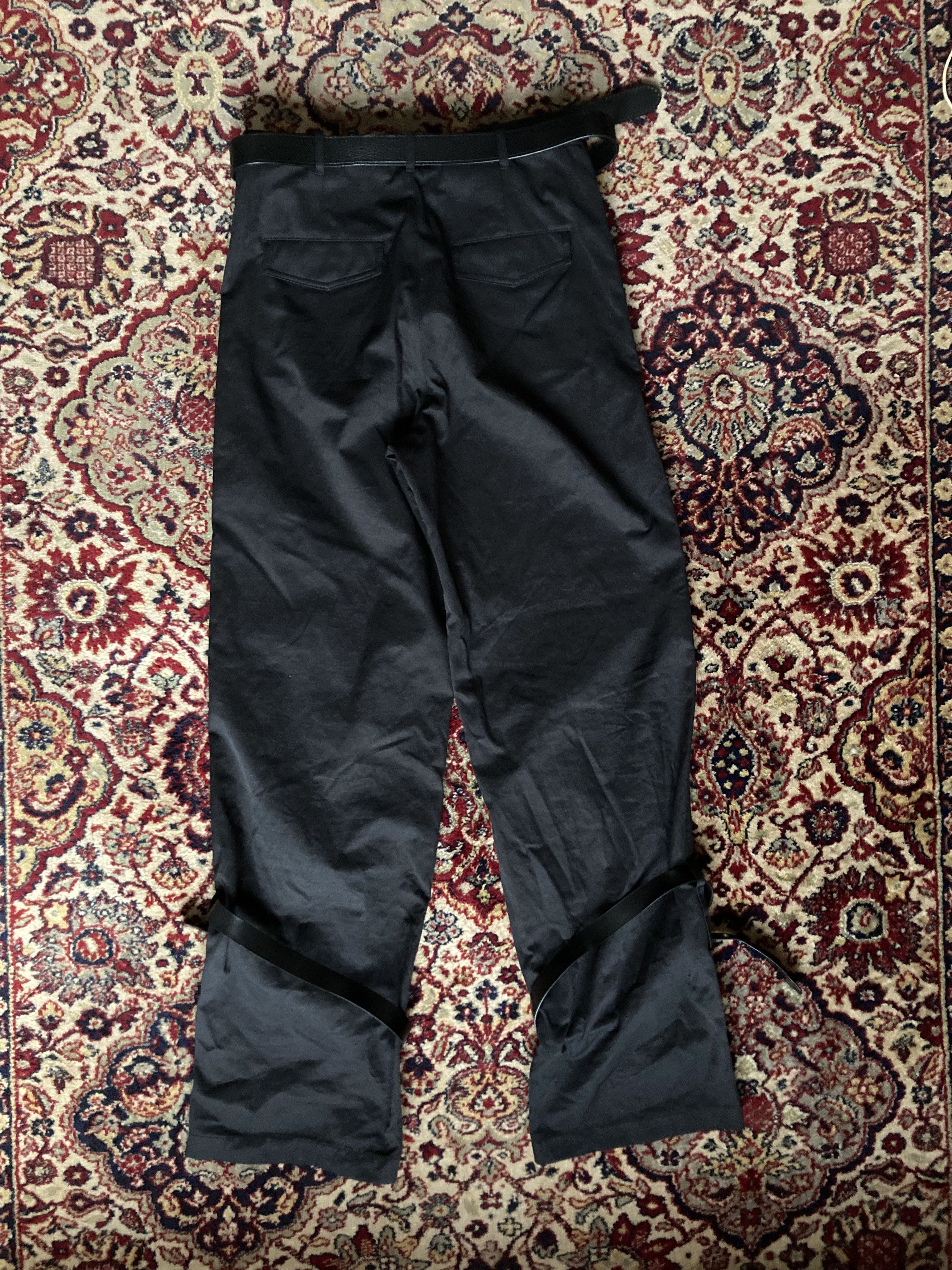 Dion Lee Black Buckle Strap Cuff Trousers - Pants Size US 26 / EU 42 - 2 Thumbnail