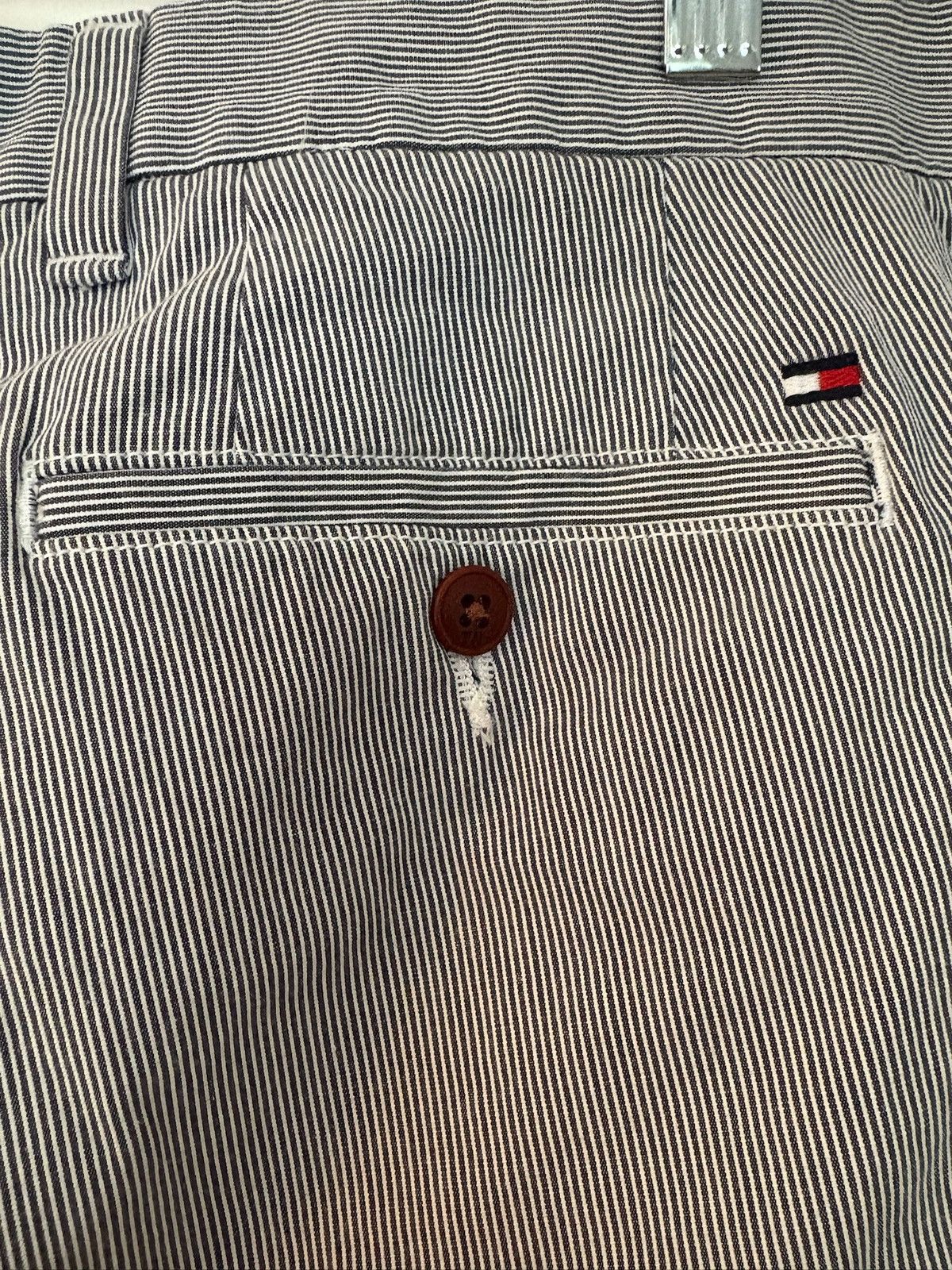 Tommy Hilfiger Tommy Hilfiger Custom Fit Seersucker Pants (34x32) Size US 34 / EU 50 - 4 Thumbnail