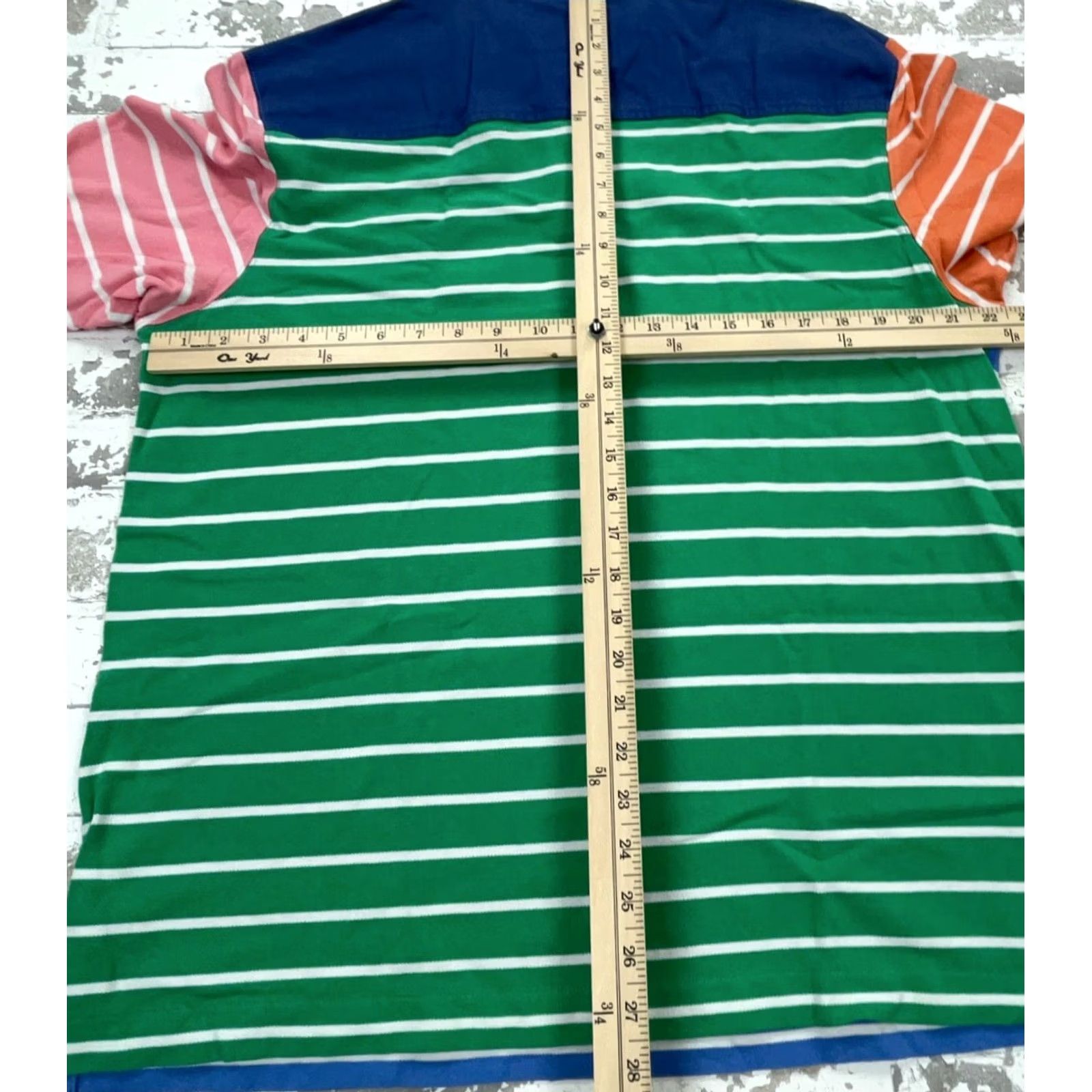 Vineyard Vines Vineyard Vines Polo Shirt Men Large Blue Pink Striped Colorblock Patchwork Fun Size US L / EU 52-54 / 3 - 6 Thumbnail
