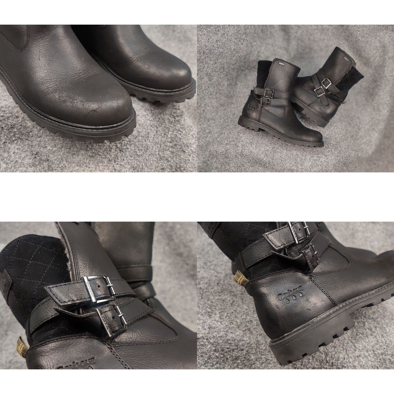 Barbour Barbour Sycamore Black Leather Waterproof Fur Lined Ankle Boots Barbour Sycamore Leather Waterproof Fur Lined Ankle Boots Size US 7 / IT 37 - 9 Thumbnail