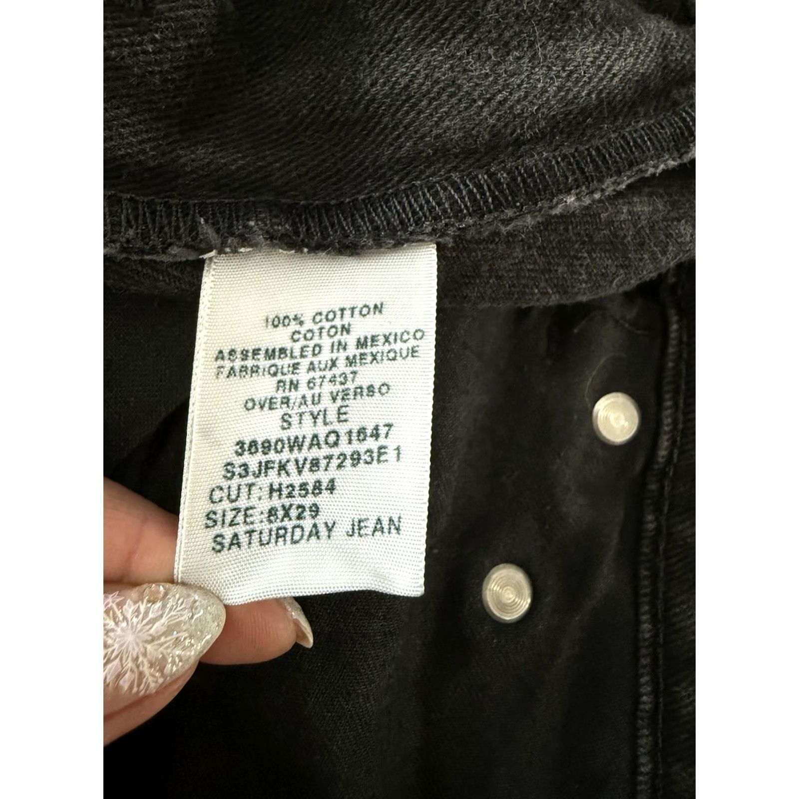 Polo Ralph Lauren Polo Jeans Co Ralph Lauren Saturday Jeans Women’s 32x28 Straight Leg Black Denim Size 30" / US 8 / IT 44 - 4 Thumbnail