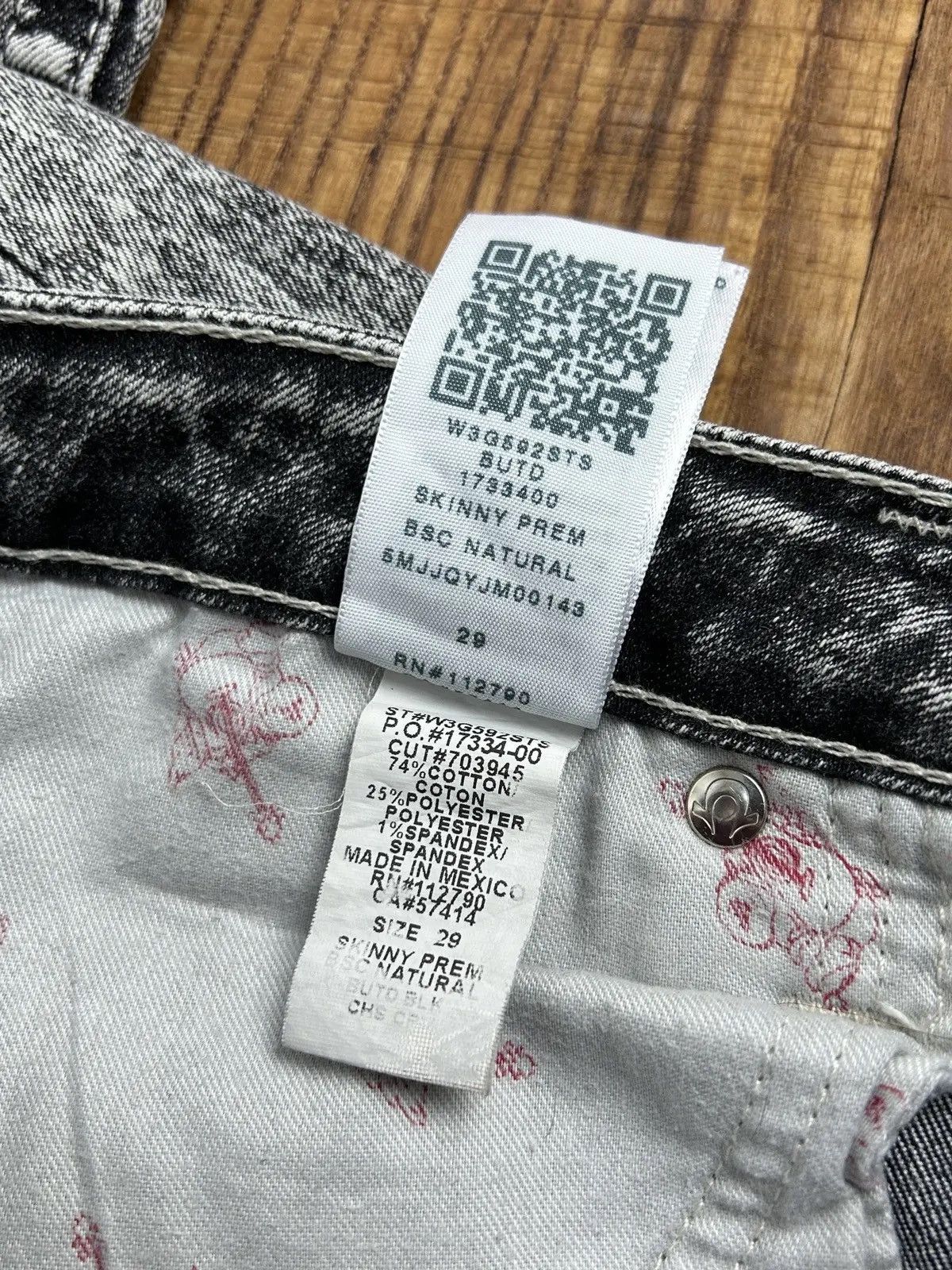 True Religion True Religion Skinny Prem BSC Natural Jeans Size 29 Size 29" - 11 Thumbnail